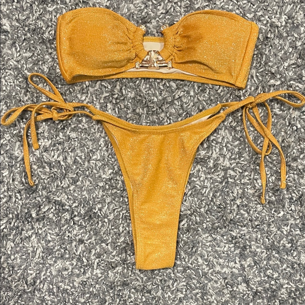 Zaful Gold Bikini Set